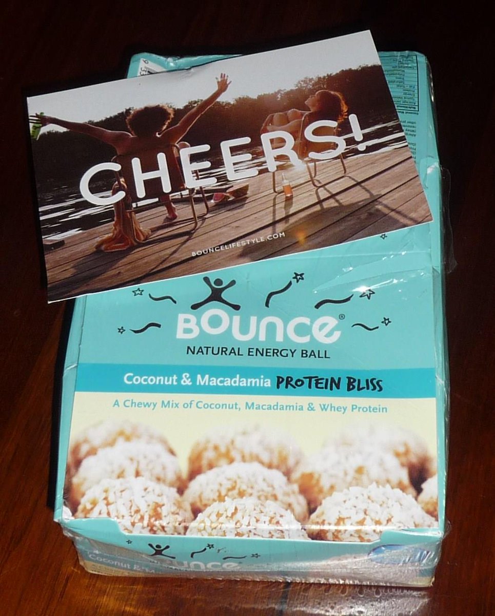 Bounce_AUS's tweet photo. Fan Share: Jody Westhoff showing off her delivery of Coconut Balls! Thanks for sharing x http://t.co/GVxkCCmsjT