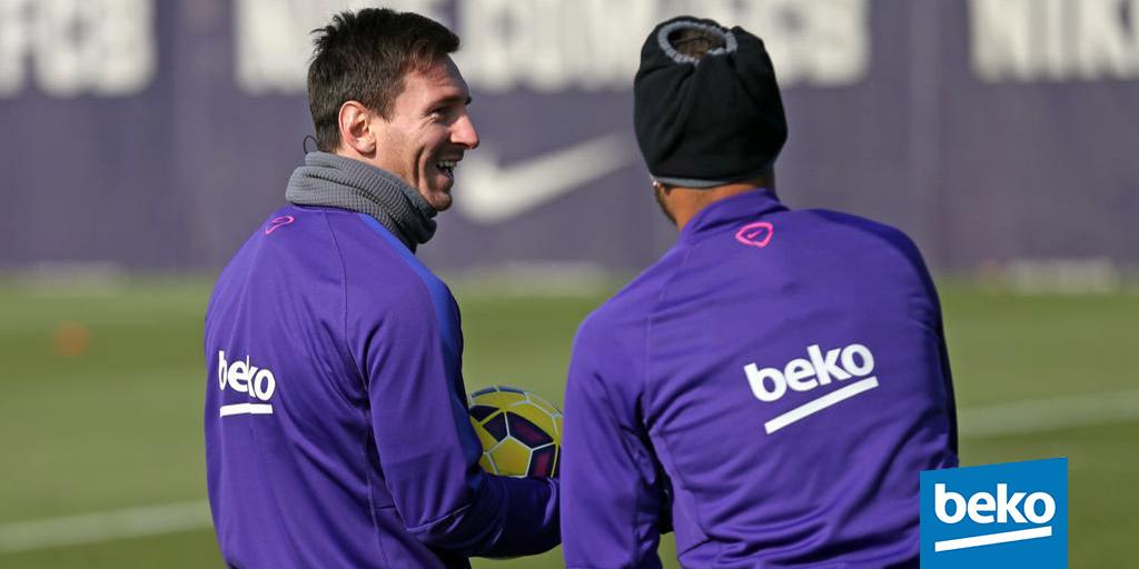 #Beko sponsor van #FCBarcalona. Het nieuwe #trainingsshirt voor #Lionel #Messi en zijn #team! goo.gl/P7WcHe