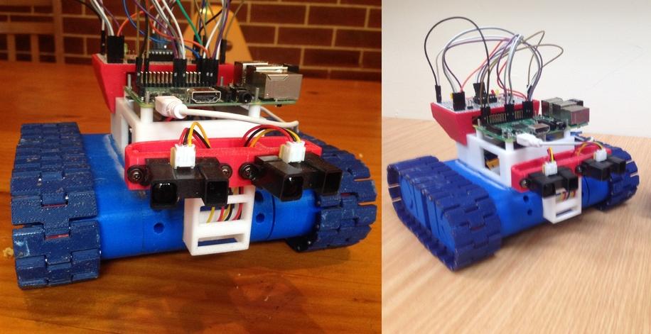 High School Teacher Creates Drogerdy, the 3D Printed Raspberry Pi Controlled Tank Bot - 3dprint.com/41264/drogerdy…