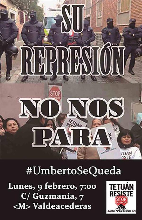 shul_evolution's tweet photo. Mañana #UmbertoSeQueda  #StopDesahucios http://t.co/20UubUGx52