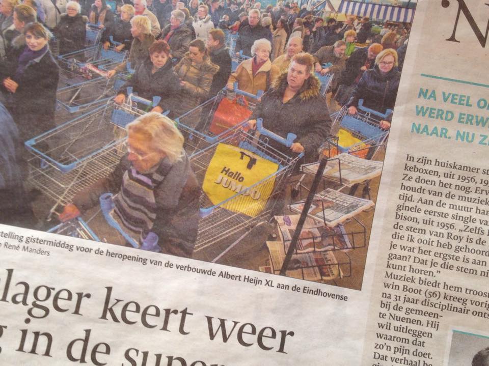 Het is geel en stond vorige week vol in beeld bij de opening van AH XL in Eindhoven #HalloJumbo