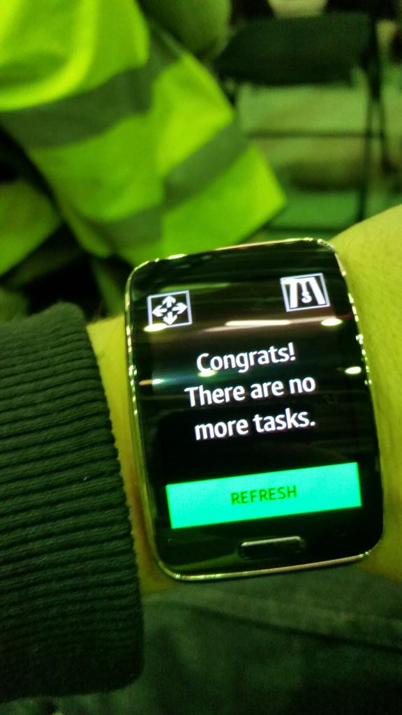 EeroKuusi's tweet photo. #TeamJEA #hackthecrane demo completed successfully! Time to enjoy the show from rest of the hackers! #industryhack http://t.co/BQadaLl6cd