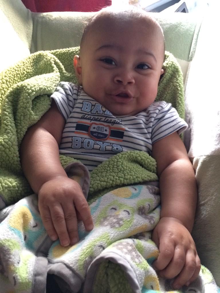 SaraKimlin's tweet photo. Cooper always trying to speak gibberish now! http://t.co/kH4wTmUkKk