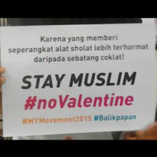 imsa_smada's tweet photo. Stay Muslim #noValentine #MyMovement2015 http://t.co/61lcKZT5tf