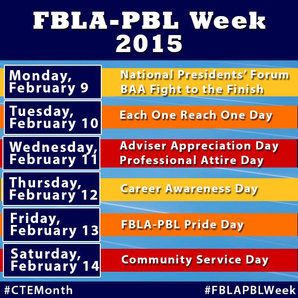 FBLA_National's tweet photo. How is your chapter celebrating #FBLAPBLWeek?
#CTEMonth http://t.co/ugILMLmjvB