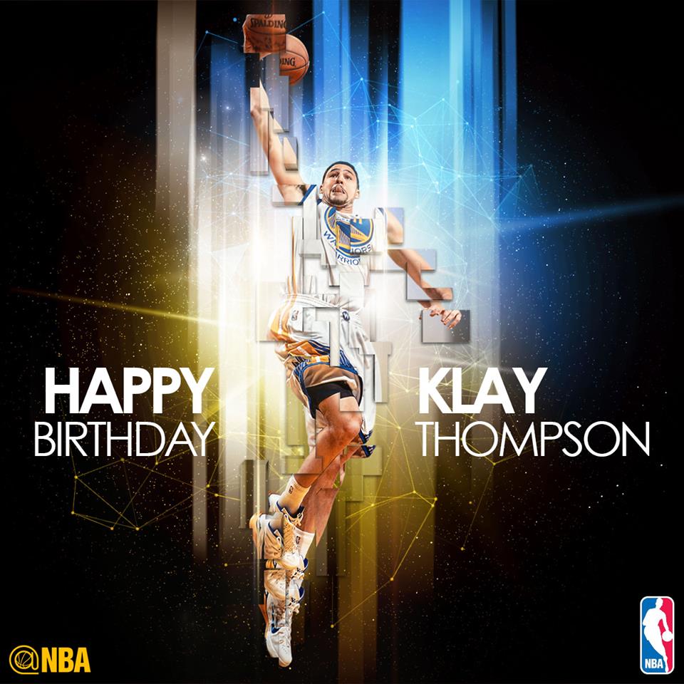 Join us in wishing Klay Thompson of the Golden State Warriors a HAPPY 25th BIRTHDAY! 