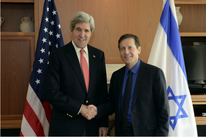 Biden and Kerry meet with Netanyahu opposition Isaac Herzog