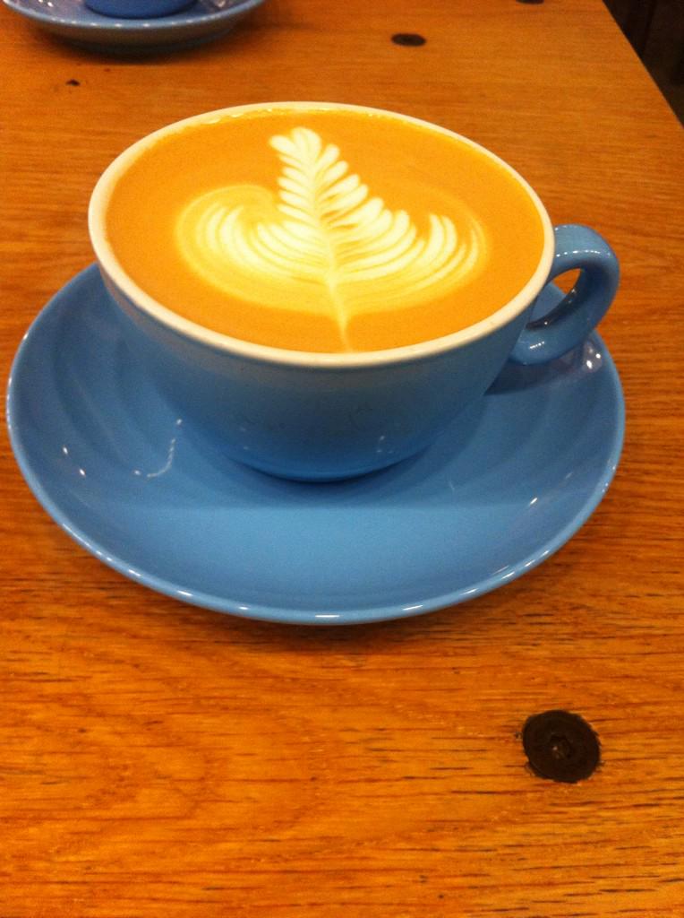 Latte art to perfection <a href="/PrufrockCoffee/">Prufrock Coffee</a> #nofilter