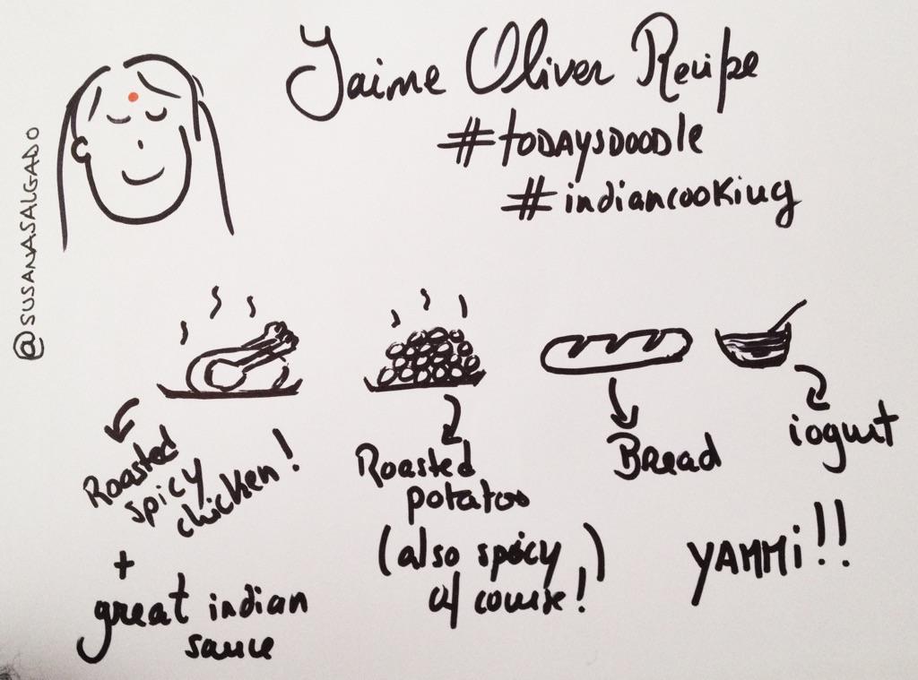 susanasalgado's tweet photo. Sunday new recipe! #todaysdoodle #cooking #sketchnote #visualmode http://t.co/AWEZcAFr4g