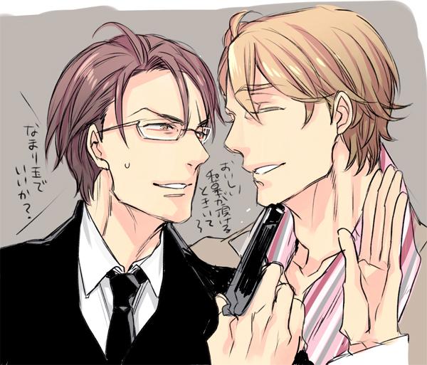 あみだで決まったのでエドと千冬のバレンタイン絵を～。 
