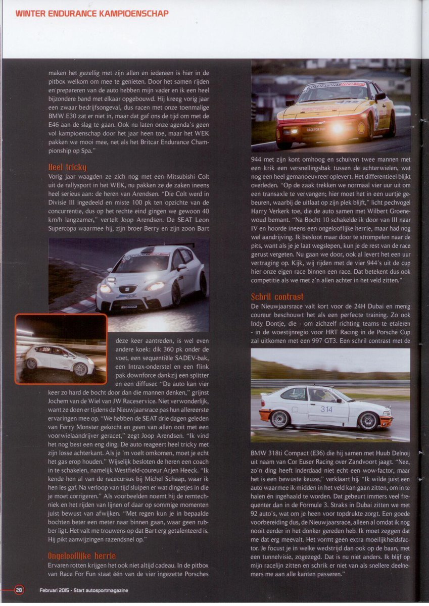 RAEK_Racing's tweet photo. Leuk #WEK item #Start84 over de familie @B_Arendsen. Ook aan het woord hun rijdersbegeleider @RAEK_Racing. http://t.co/XzqRyykQcK