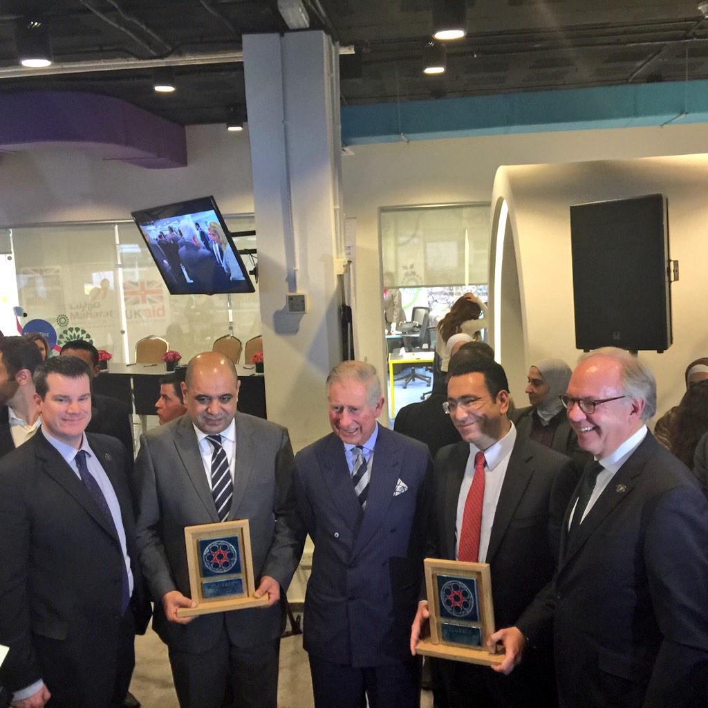 ZainJo's tweet photo. A trophy from @MosaicNetwork to Zain #Jordan CEO Mr. @ahmadalhanandeh for our support #EmployJO #Zain_ZINC @ZINCJO http://t.co/dEo9D0xP2r