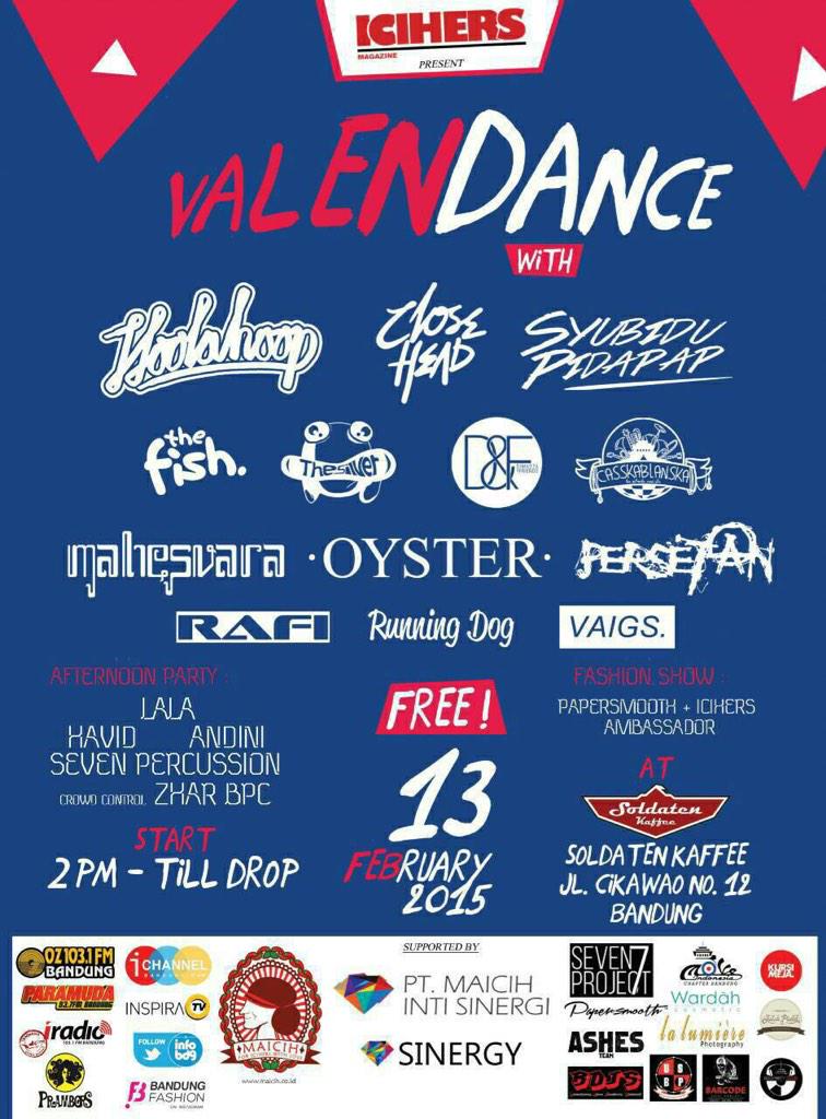 mahesvaramusic's tweet photo. Mari atuh kita berdendang bersama-sama di #VALENDANCE! Presented by @icihersmagz also supported by @sevenprojectbdg http://t.co/mQhoraOBGD