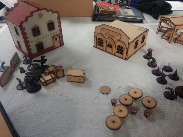 jbalderstone's tweet photo. It's malifaux West side story on the bottom table of #rumble3 http://t.co/XxckDLIKnF