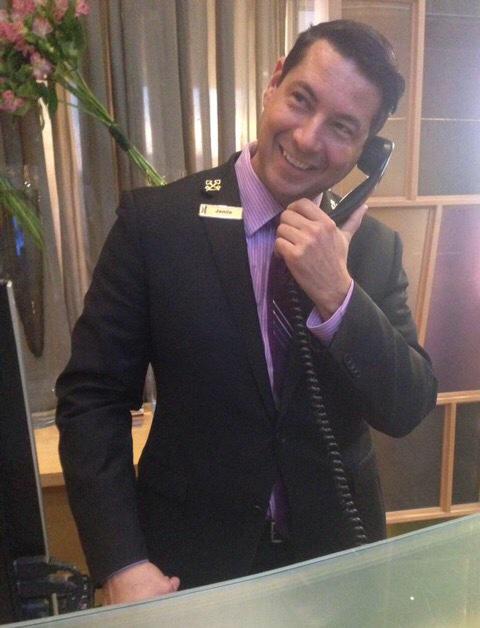 thelaca's tweet photo. From the desk of Jamie Clarke... @lcdniagara #thegrandbudapesthotel #crossedkeys #lesclefsdor @foxsearchlight http://t.co/Jjf9MZqdtB