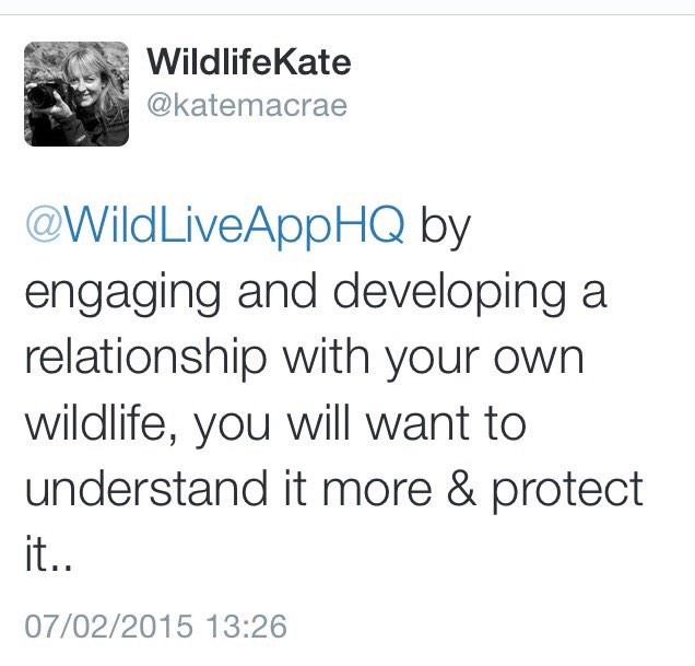 WildLiveAppHQ's tweet photo. As research for #WildLive app we asked why it's important public get involved with monitoring wildlife #GreenTech2015 http://t.co/ds9yNwzfue