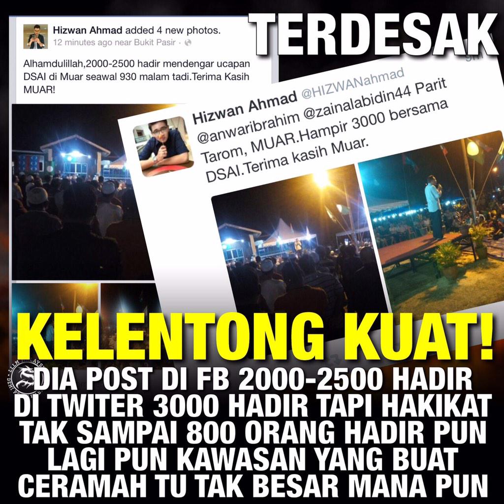 twt_muo's tweet photo. Terdesak sebar maklumat yg tidak benar.. #muarian jgn terpengaruh dgn politik kotor hizwan ahmad ini. @Muartv http://t.co/8DYP1gQ4FM