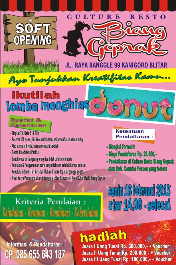 Shuvit Art On Twitter Desain Brosur Lomba Menghias Donat