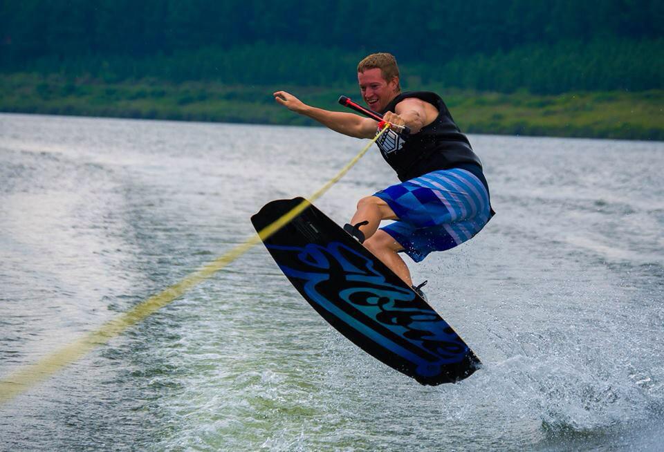 Great pic from the weekend at #ebenezerdam. #wakeboarding