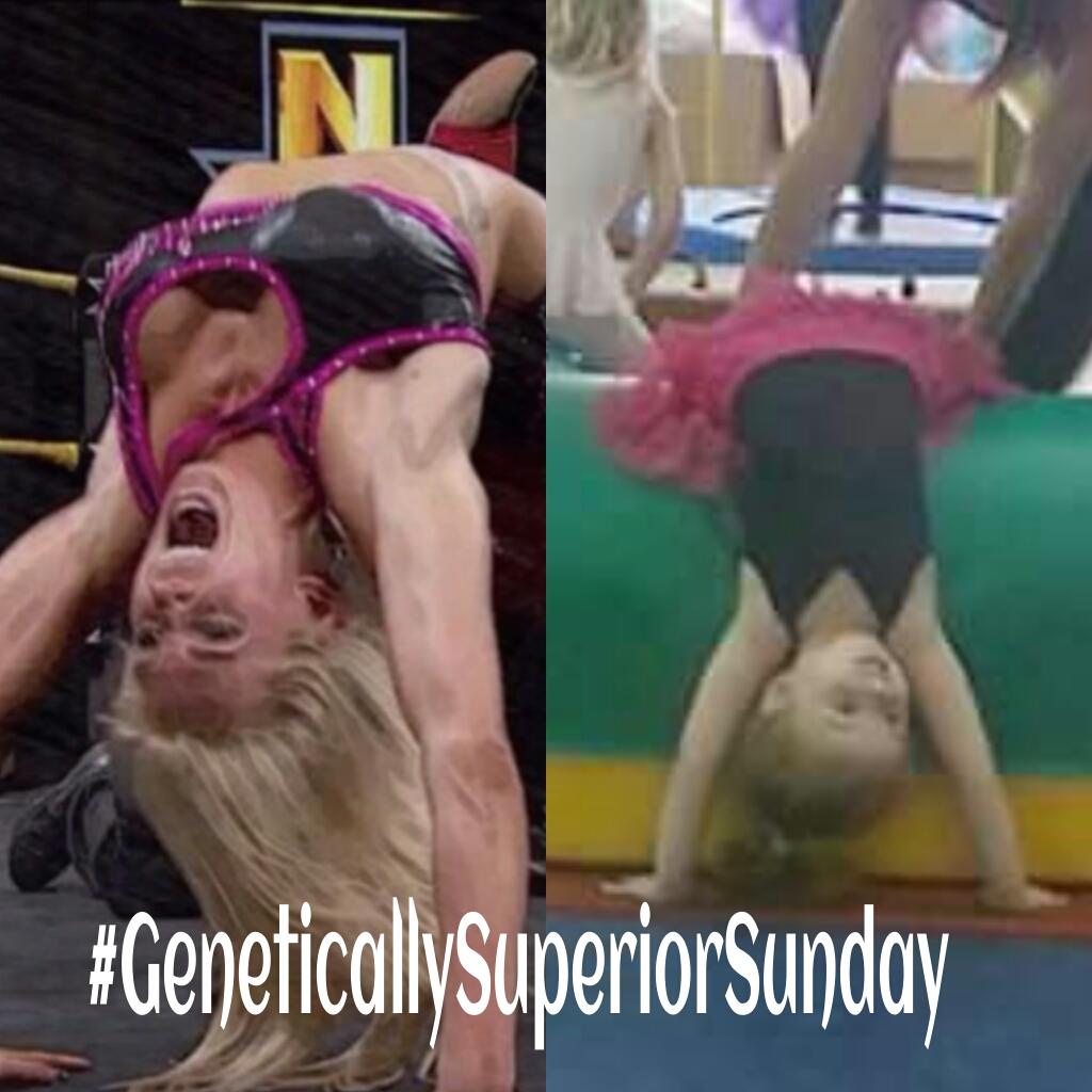 Working on greatness #GeneticallySuperiorSunday #NXT @MsCharlotteWWE #Selfie #goals #futurediva #doitwithflair