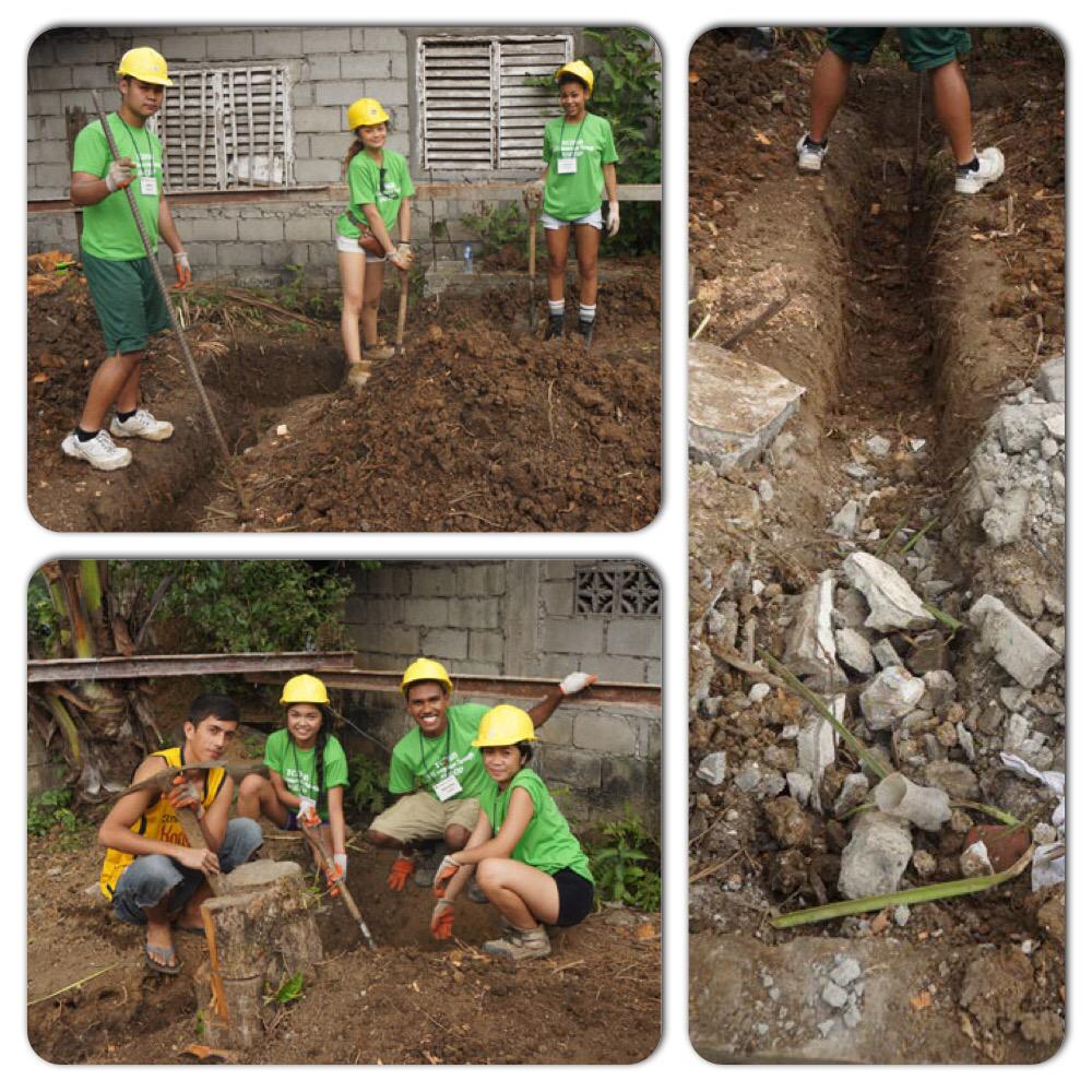 MikeCLeadership's tweet photo. Shovelling snow is nothing compared 2 digging foundation trenches in clay while in the Philippines #TeamPH2K14 @TCDSB http://t.co/eEadQCDwSU