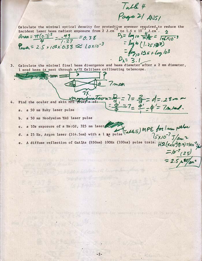 RockneKrebsArt's tweet image. #ArtMath RK&apos;s notes from 1973. Laser Light Sculpture safety math #artscience Rockne Krebs #artistnotes