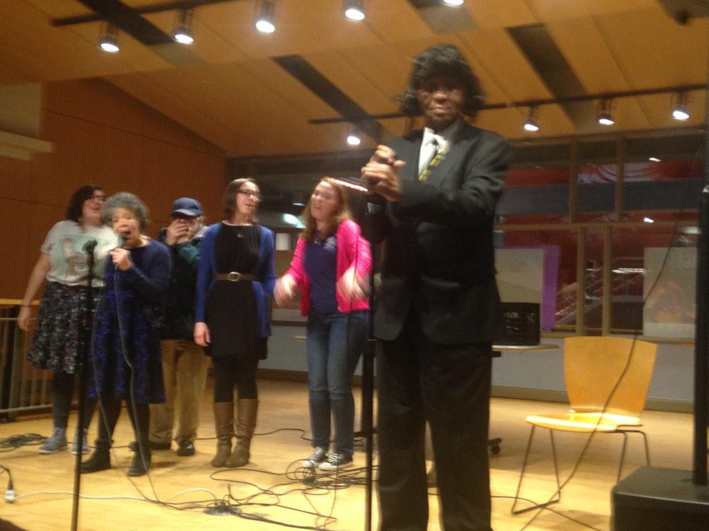 CUABestBuddies's tweet photo. L'arche with a strong closing: A Beatles/James Brown mash-up! http://t.co/nD2W45Kivj