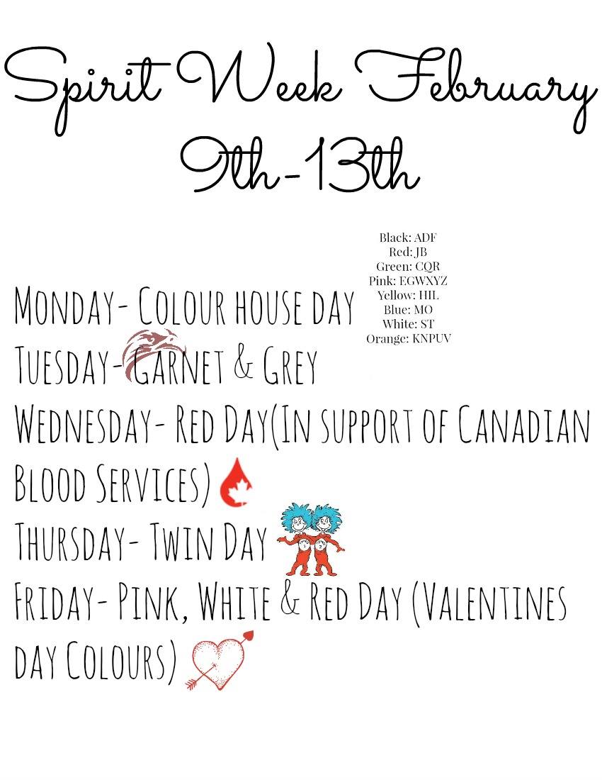 FSSCouncil's tweet photo. Spirit Week starting tomorrow! Deck out and show some spirit! #falconpride http://t.co/iEAKmgWhvR