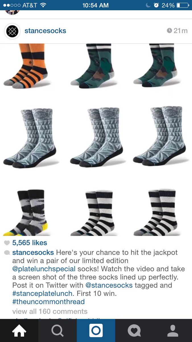 BOOM! @stancesocks #stanceplatelunch Got it!