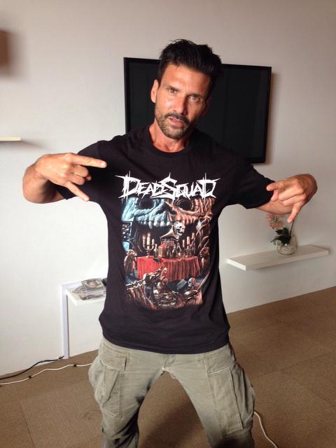 DEADSQUAD_Band's tweet photo. Badass @frankGrillo wear deadsquad Tees \m/ \m/ http://t.co/MbExg49sWy