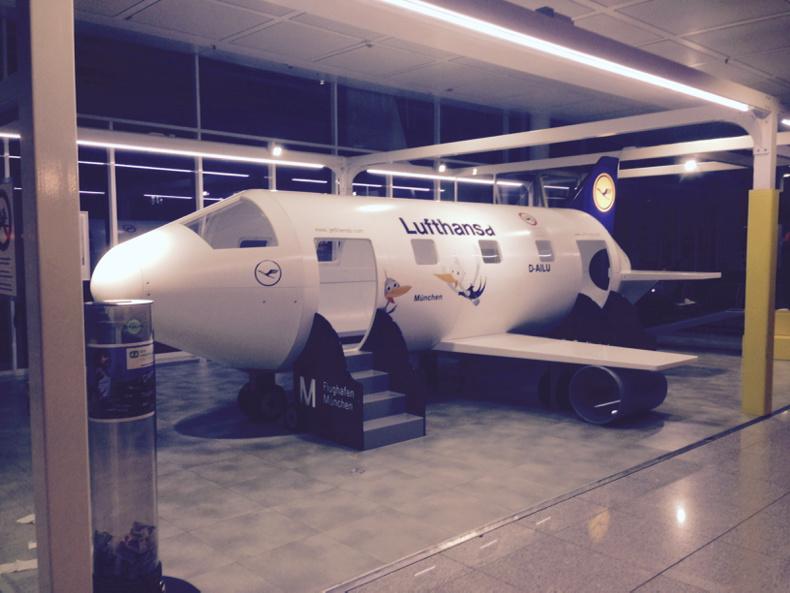 kids have their own airplane to play in while they wait <a href="/munichairport/">munich airport</a>  #howcool