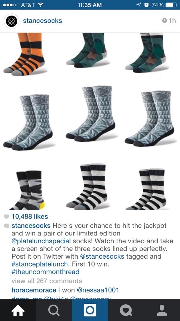 IamCircus's tweet photo. @stancesocks #stanceplatelunch #theuncommonthread http://t.co/z2M0t8O9Fc