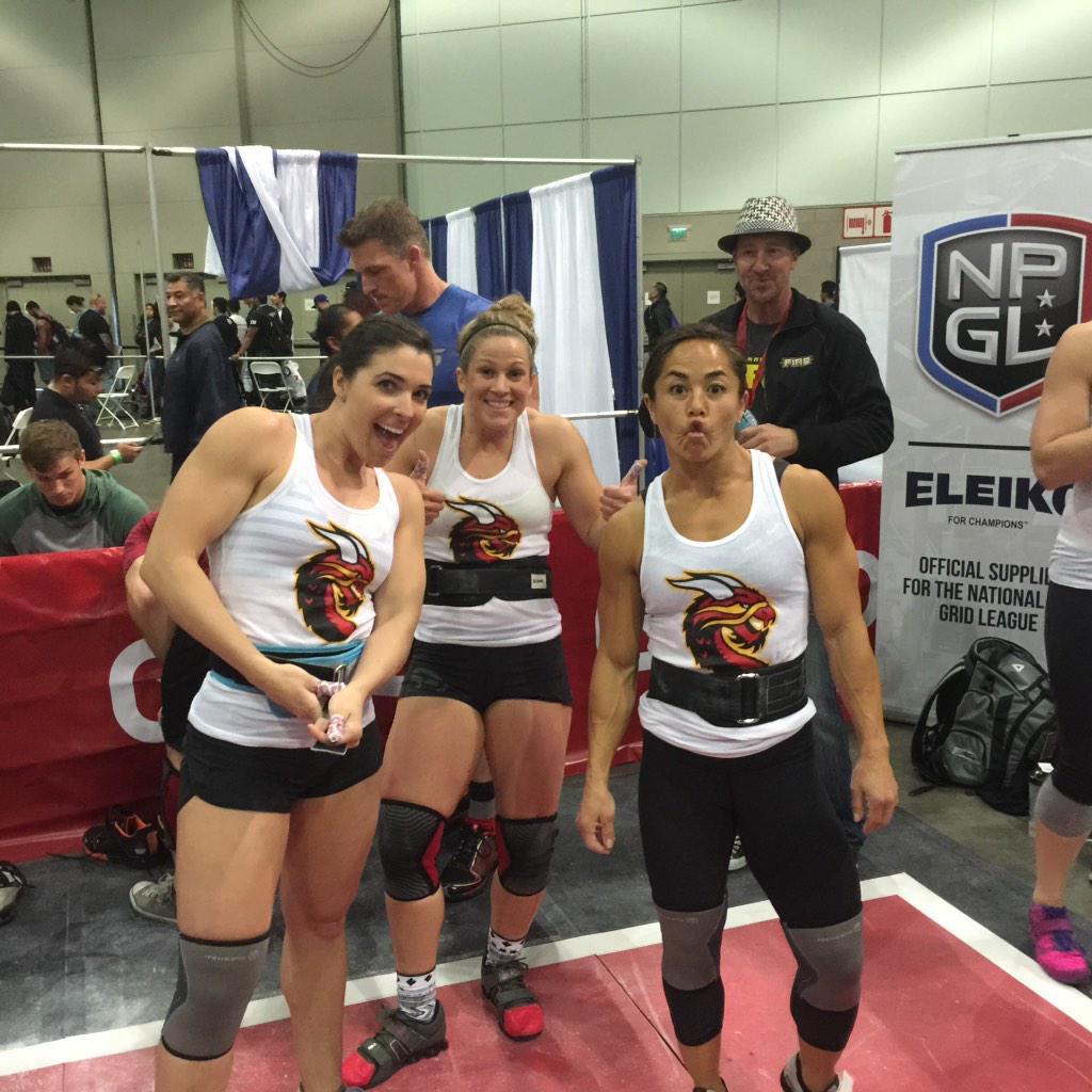 SanFranFire's tweet image. Fire ladies Annie Sakamoto, Whitney Heuser, &amp;amp; Christy Lee are ready to RACE! #GoFire #Grid2015