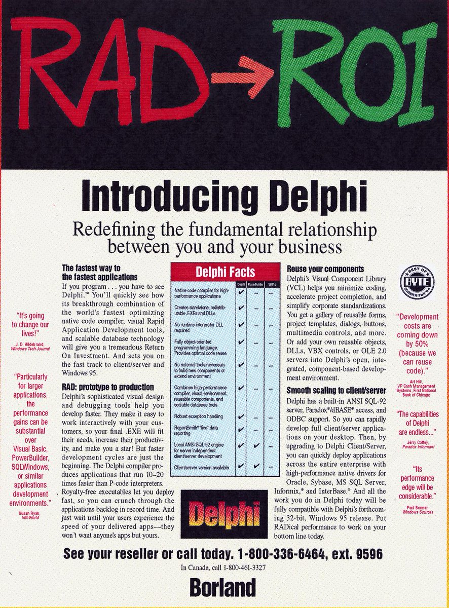 davidi99's tweet image. #DelphiWeek - Delphi 1 Advertisement - RAD to ROI