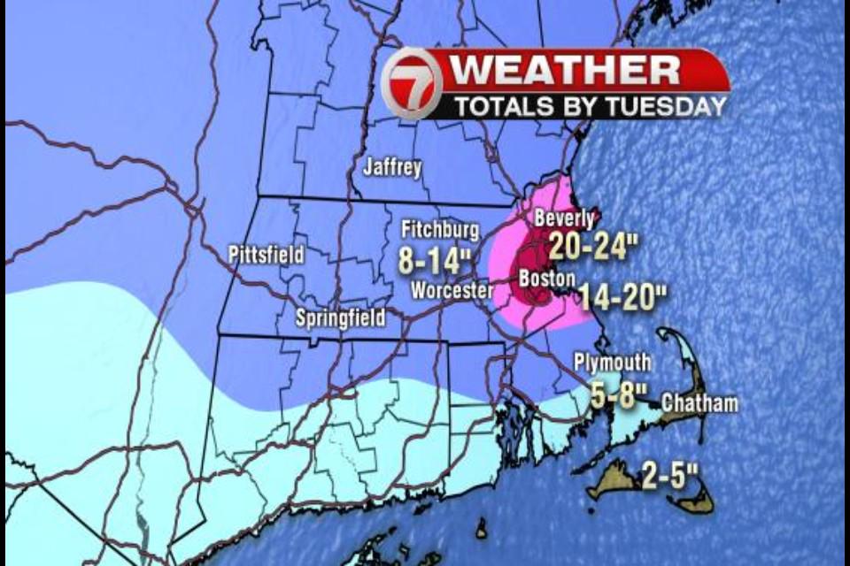 nextalerts's tweet photo. #bash3w — Projected new snow between last night and Tuesday midday. http://t.co/sgtilXYF30