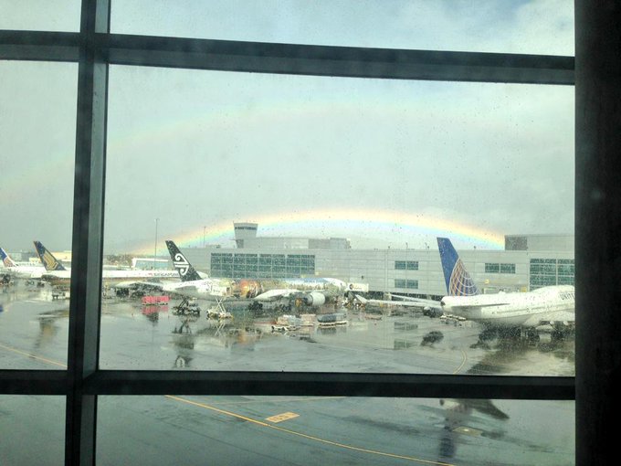 Spectacular double rainbow, spotted from the train. Wow! #whatdoesitmean?! http://t.co/2OcgWKcpAV<a href="/tag/whatdoesitmean"class="tags"><span>#whatdoesitmean</span></a>