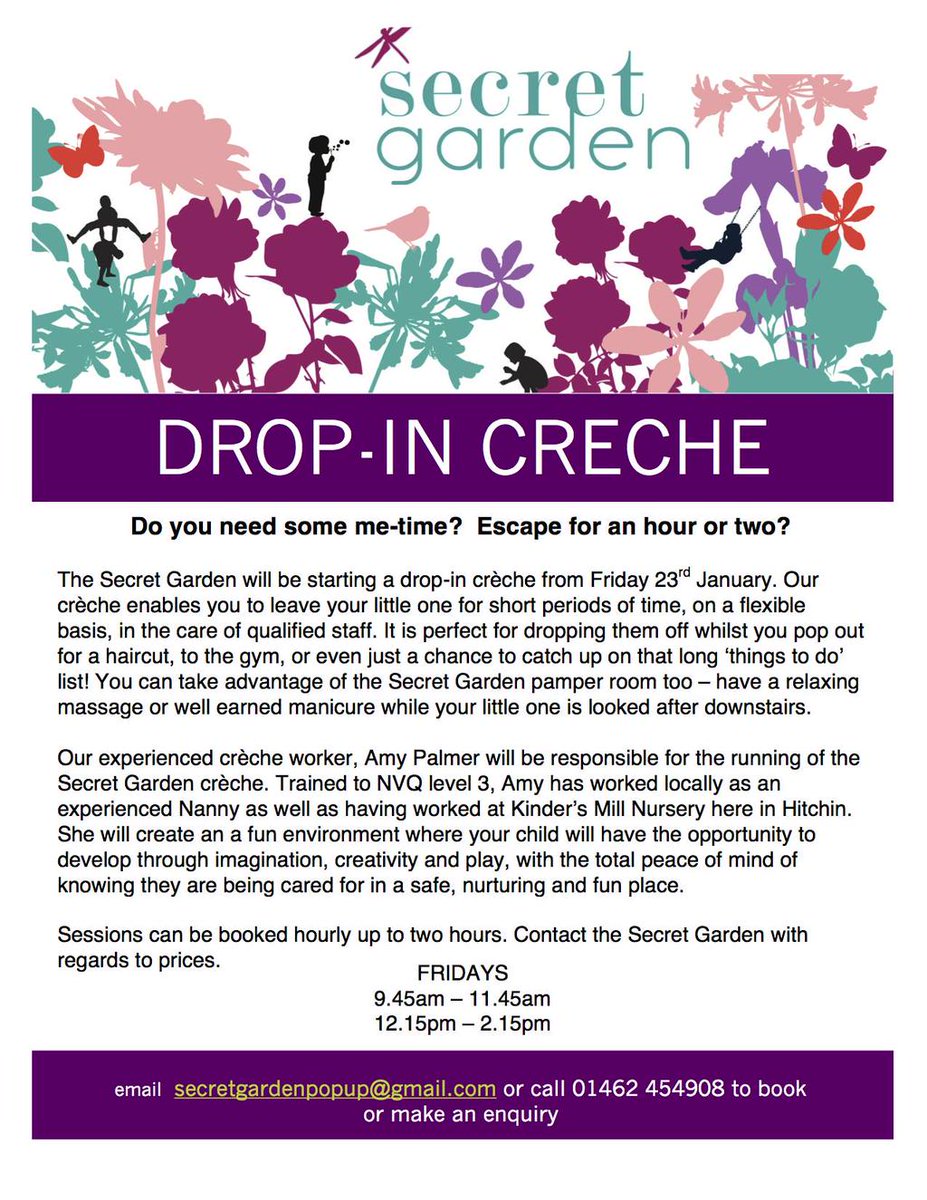 Make Friday YOUR day - Drop, shop or get pampered with our flexible #childcare