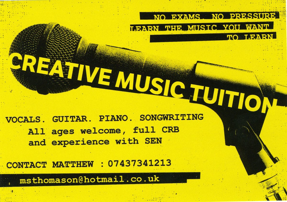 ms_thomason's tweet photo. Hey, I've started giving music lessons - piano, guitar and vocals. Totally catered to your needs. More info 1/2 http://t.co/kX8TRIDLkW