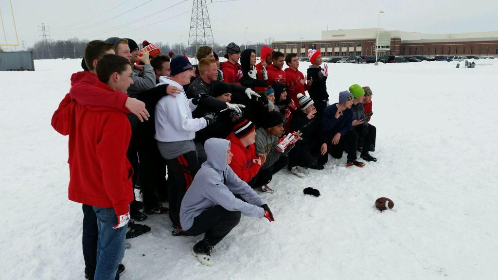 and_cole_'s tweet photo. A fun time out on the field with the boys. But more importantly, this game was in honor of Christjan. #RIPCG3 http://t.co/YUb4xeRm75
