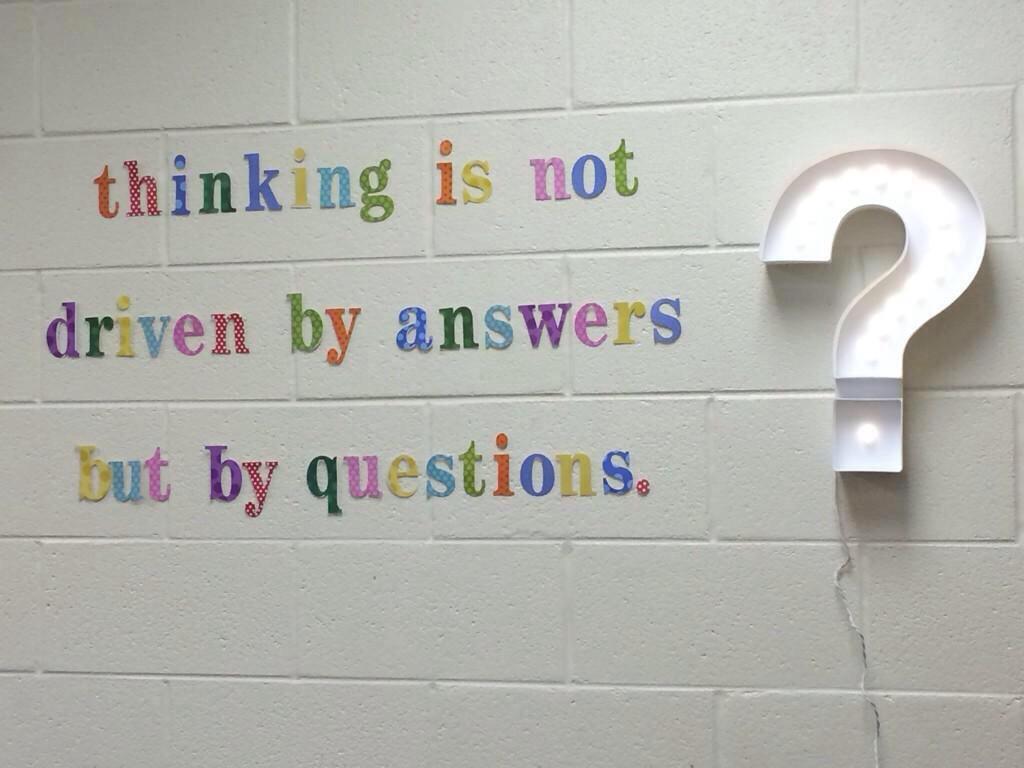 Yes! RT <a href="/justintarte/">Justin Tarte</a>: "Our best thinking is not driven by answers but by questions."