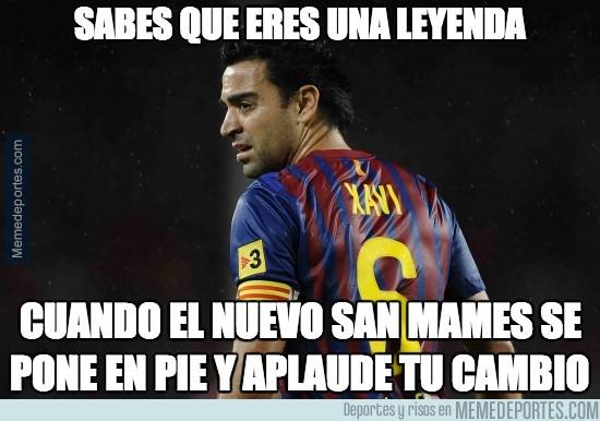 memedeportes's tweet photo. Xavi, leyenda del fútbol español  http://t.co/sBlcxFvRux http://t.co/egoqLl9gYq