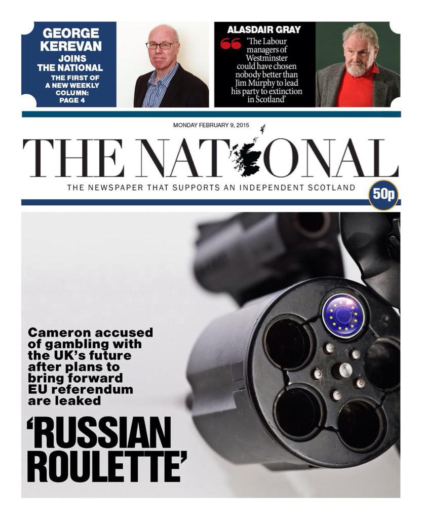 Tomorrow's front page from our pals @ScotNational