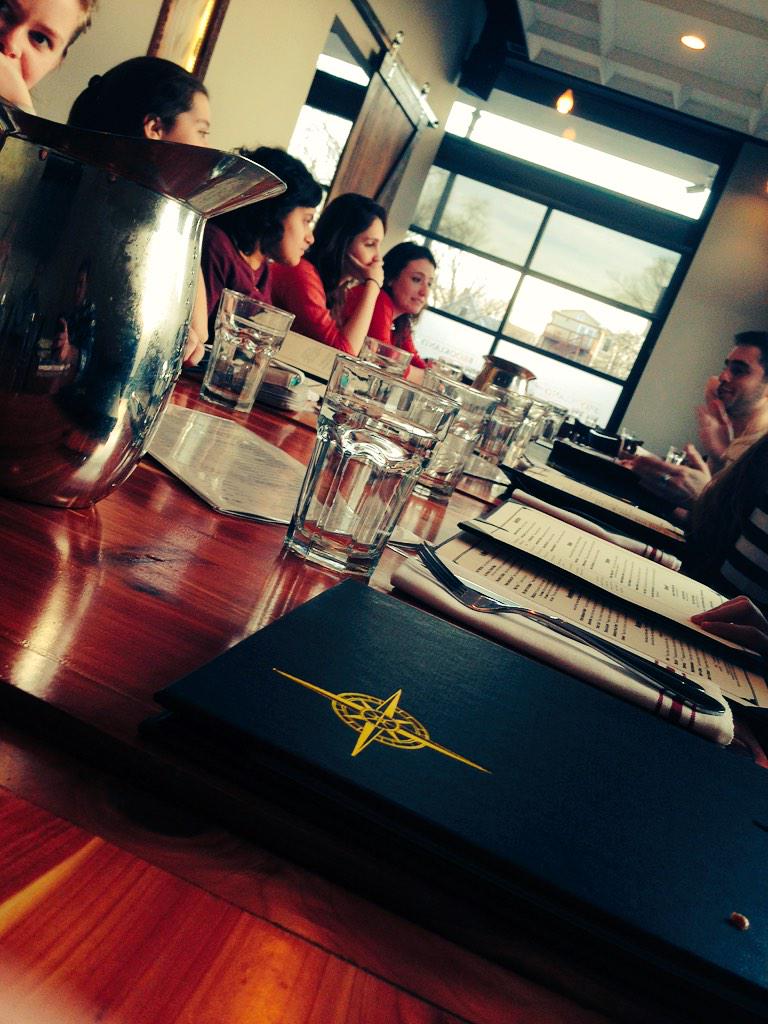 ProgramBoardCUA's tweet photo. PB having dinner at @BrooklandPint! #boardbonding http://t.co/exeJQoD1my