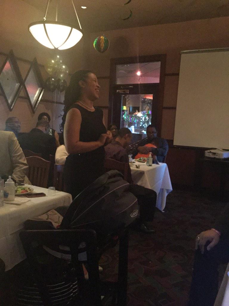 drmlsykes's tweet photo. Tearful testimony by Alexis at Dr. Reginald Sykes 60th Birthday Party! http://t.co/MQPV3nhX50