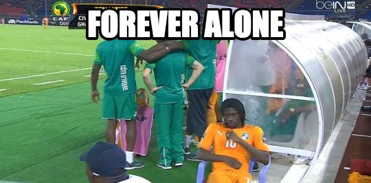 B9WrOSTCYAEa9gE Gervinho could not watch Ivory Coast win AFCON final penalty shoot out [Pics, video & Memes]