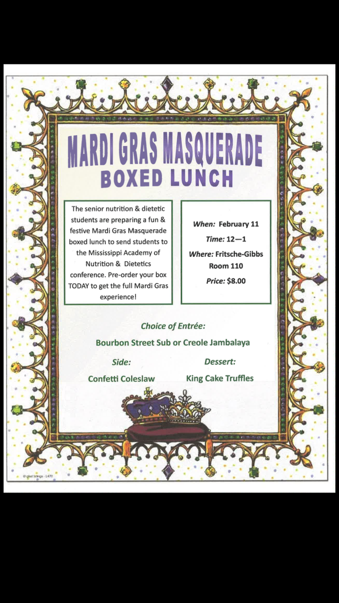 FueledToTheTop's tweet photo. Support the senior nutrition &amp; dietetics class by buying a boxed lunch this Wednesday, Feb 11th. Details on the flyer http://t.co/MJGiMt3PEe
