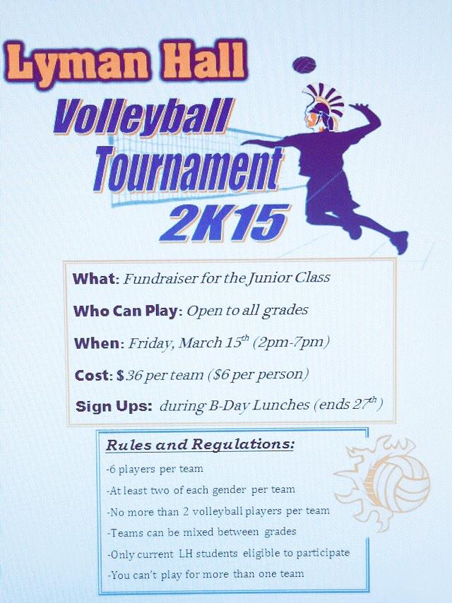 The_OC15's tweet photo. Everyone spread the word of the upcoming Volleyball Tourney, prepare your teams for battle 💪 #onlyonewillwin #LH http://t.co/etEJYBOldg