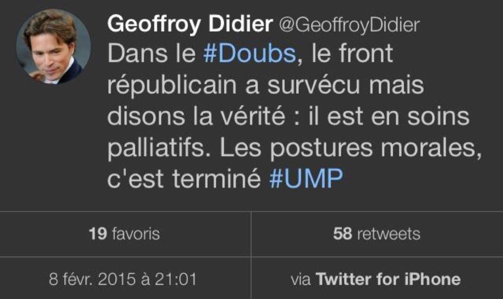Afaure09's tweet photo. @Afaure09 @GeoffroyDidier il n'y a pas bons ou mauvais républicains: il y a des républicains et des non républicains http://t.co/Wf2TnwBiYe