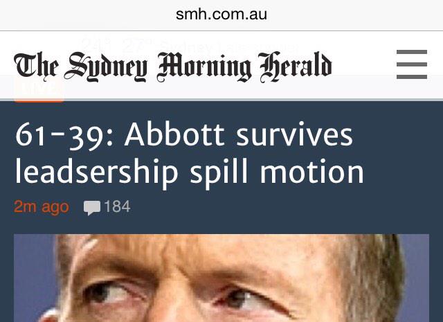 nigelfortescue's tweet image. So .... #nospill and #nospellcheck - thanks @smh !! @LiberalAus !!