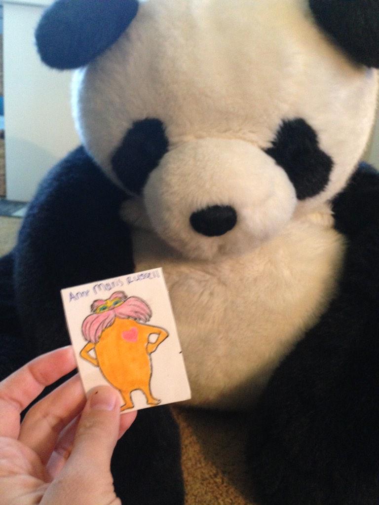 AmloraxAnne's tweet image. #flatlorax #topic8 #hphsapes2014 #period3 being obsessed with pandas as a kid pays off.